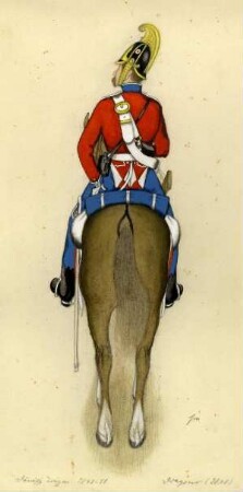 Uniformbild, Dragoner der dänischen Armee (1848-1851)