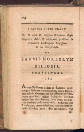 De larvis morborvm biliosis