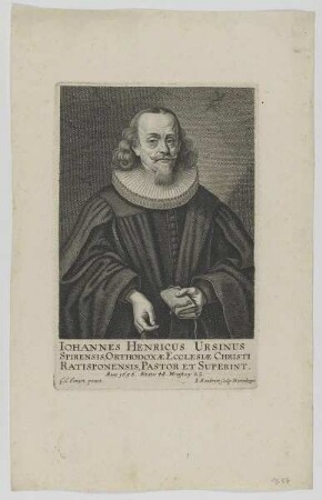 Bildnis des Iohannes Henricus Ursinus