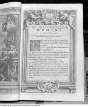 Missale Romanum di Alessandro VII 1662, Dekoration zu "In Circumcisione Domini" (S.37)