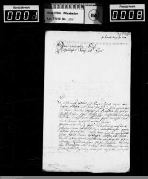Weihnachts- und Neujahrsschreiben 1737/1738