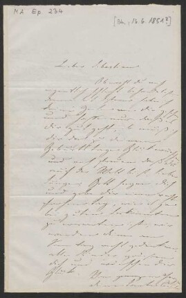 Brief an Sebastian Hensel : 16.06.1851