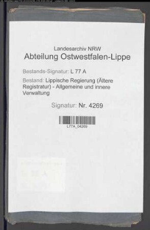 Gemeinheitsteilungen in den Dörfern Wellentrup und Höntrup (Amt Schieder)