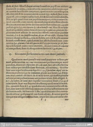 15. Sive mere persecutoria rei cum mere poenali