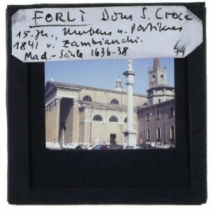 Forlì, Santa Croce,Forlì, Säule Madonna del Fuoco