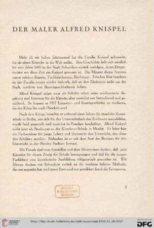 Der Maler Alfred Knispel
