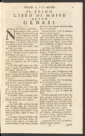 Il Primo Libro Di Moise Detto Genesi