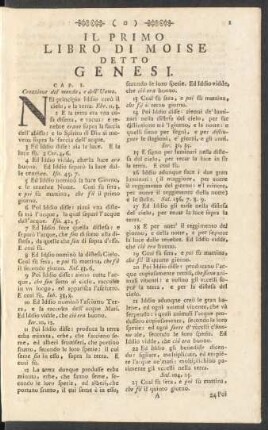 Il Primo Libro Di Moise Detto Genesi