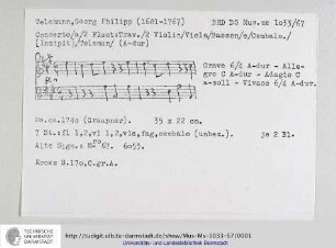 Konzert A-Dur