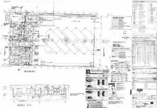 Stuttgart Hbf: km-0.354.089bis-0.382.285, Werkplan , Grundriss, Sanitär, (S-Bahn, Gl.1) Empfangsgeb. Block 14