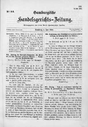 No. 14. 4. Juli 1868