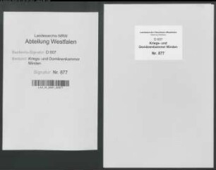 Amt Reineberg - Vogtei Schnathorst: Revision des Katasters der Vogtei
