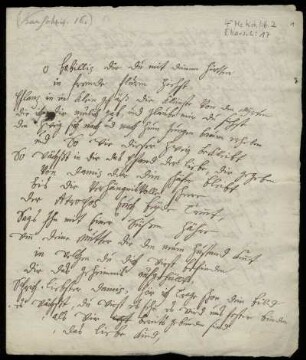 Brief von Anna Luise Karsch an Elisabeth Raspe