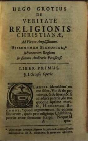 Hugo Grotius De Veritate Religionis Christianae
