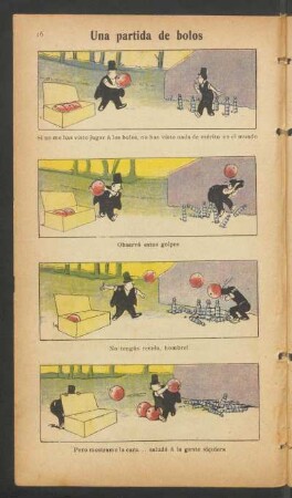 Una partida de bolos - [Cómic]