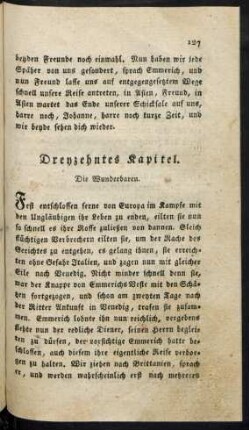 Dreyzehntes Kapitel. Die Wunderbaren.