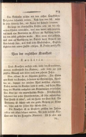 Von der englischen Krankheit