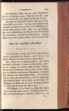 Von der englischen Krankheit