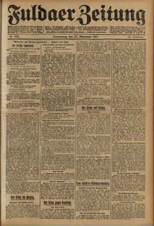Ausgabe vom Donnerstag, den 25. November 1915.