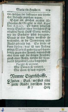 Neunte Eigenschafft