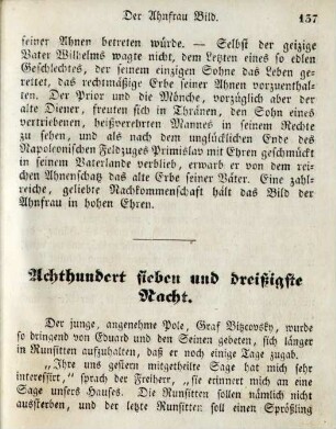 Achthundert sieben und dreißigste Nacht