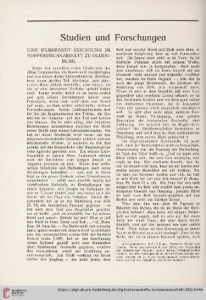 Studien und Forschungen