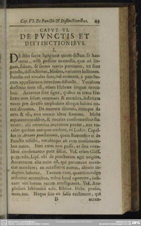 Caput VI. De Punctis Et Distinctionibus