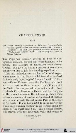 Chapter XXXIII: 1520