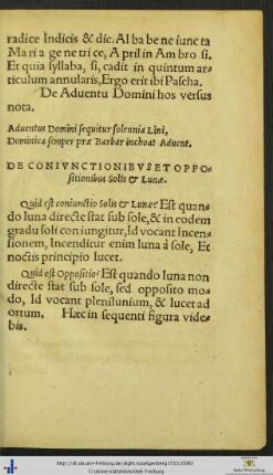 De Coniunctionibus Et Oppositionibus Solis et Lunæ
