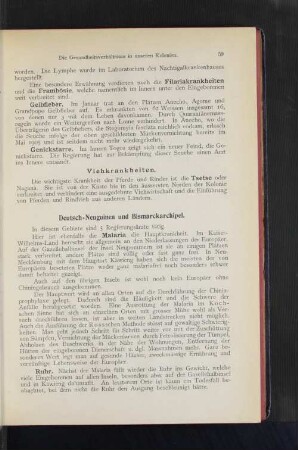 Deutsch-Neuguinea und Bismarckarchipel.