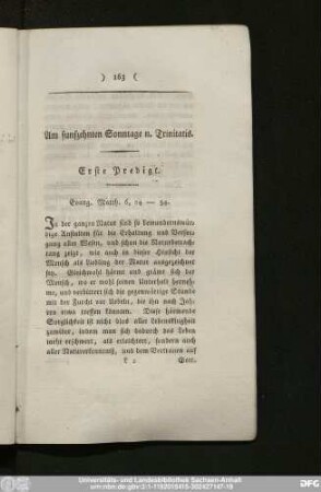Am funfzehnten Sonntage n. Trinitatis.