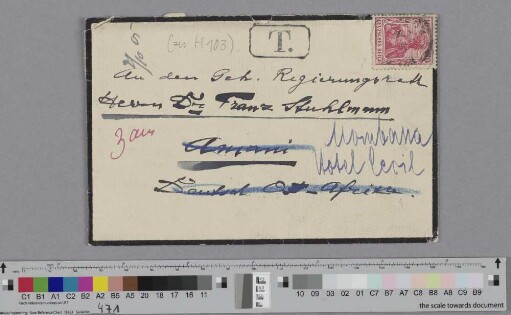 Brief an Franz Stuhlmann