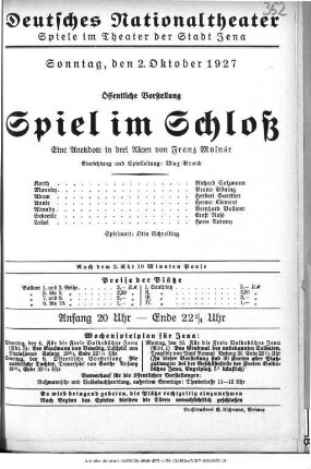 Spiel im Schloß