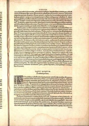 Capvt Qvintvm, De alitum pectore.