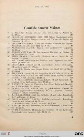Gemälde Neuerer Meister (Nr. 31-99)