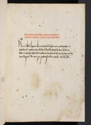 Decretum : Mit Kommentar von Johannes Teutonicus und Bartholomaeus Brixiensis