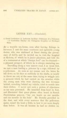 Letter XXV. - (Concluded). A casual invitation ...