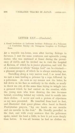 Letter XXV. - (Concluded). A casual invitation ...
