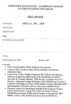 LETTERS & APPLICATIONS