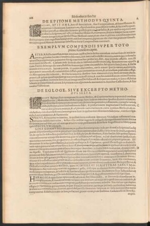 De Egloge, Sive Excerpto Methodus Sexta.