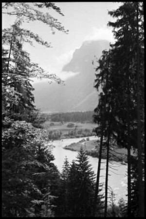 Kufstein: Durchblick auf den Inn, bei Kufstein