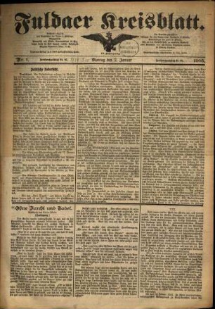 Ausgabe vom Montag, den 02. Januar 1905.
