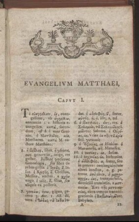 Evangelium Matthaei,