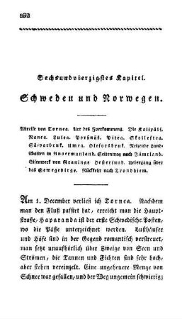 Sechsundvierzigstes Kapitel. Schweden und Norwegen