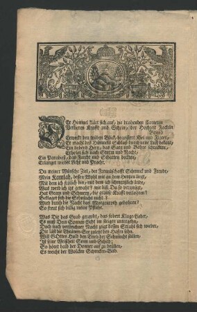 [Bey Der Kamlah- Und Schröterschen Hochzeit-Feyer wolte seine Beyfreude hierdurch ablegen J.H.F.]