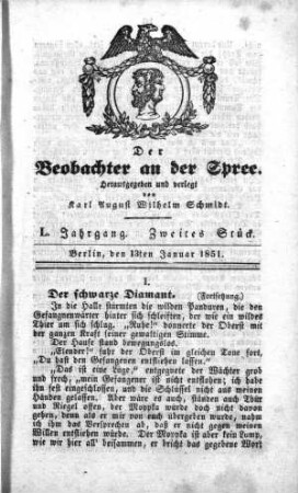 2. Stueck, 13. Januar 1851