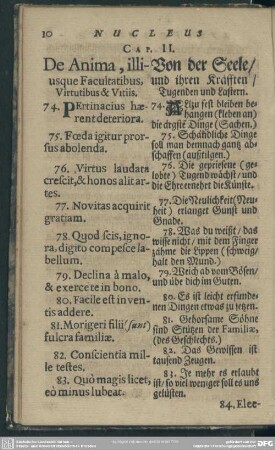 Cap. II. De Anima, illiusque Facultatibus, Virtutibus & Vitiis