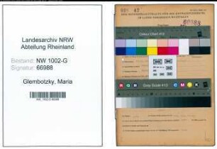 Entnazifizierung Maria Glembotzky, geb. 19.05.1907 (Tankstelleninhaber)