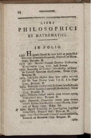 Libri philosophici et mathematici.