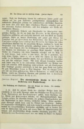 Zweites Kapitel: Die abendländische Kirche in ihrer Entwickelung und Ausbreitung